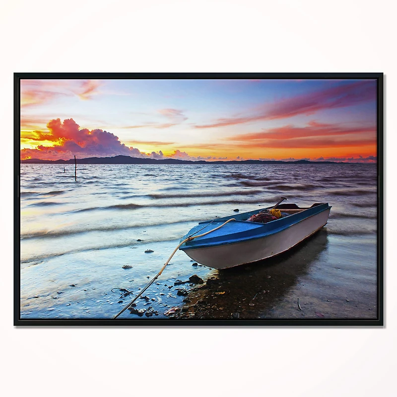 Designart - Boat at the Sunset