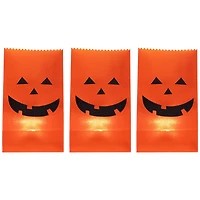 Jack-O-Lantern Halloween Luminary Pathway Markers Set