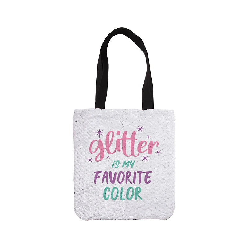 Craft Express Sublimation Sequin Tote Bags, 2ct.