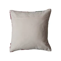 Hello Honey® 18" Red, Green & Gold Plaid Textured Woven Throw Pillow