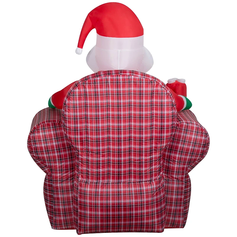 6ft. Airblown® Inflatable Santa in Recliner