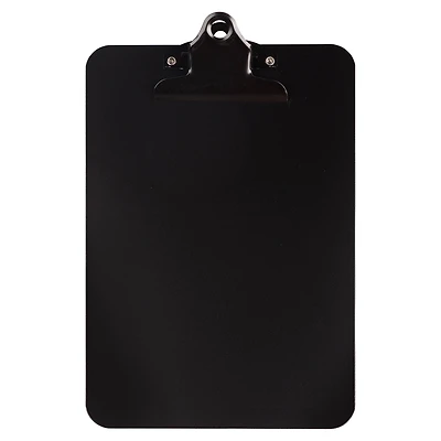 JAM Paper Black Mini Aluminum Clipboard with Bulldog Clip