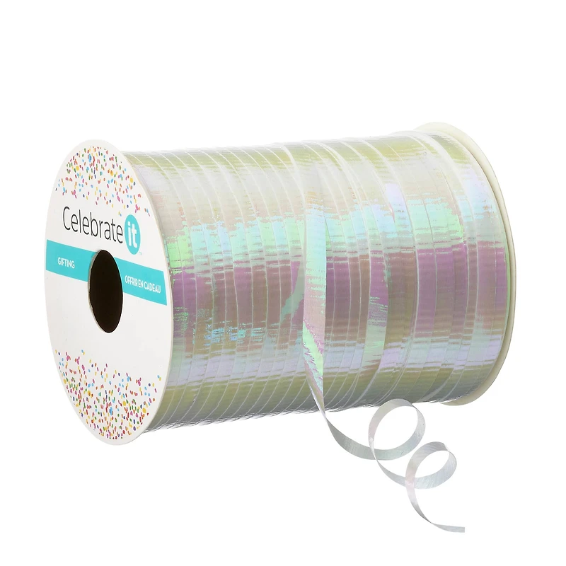 12 Pack: 3/16" Iridescent White Curling Ribbon by Celebrate It™