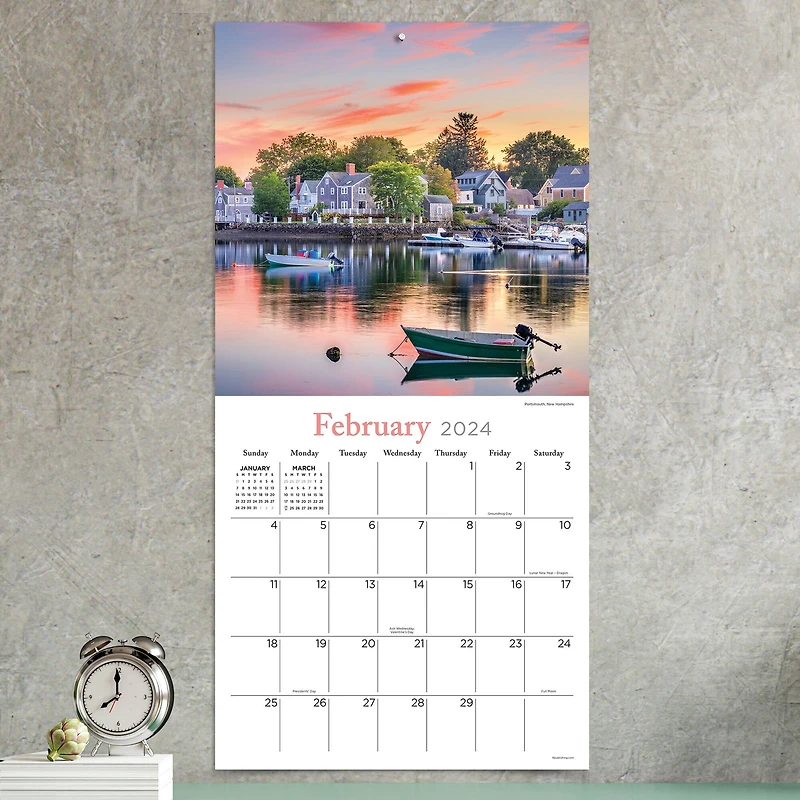 TF Publishing 2024 Water's Edge Wall Calendar