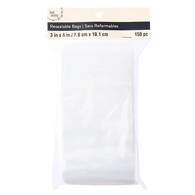 12 Packs: 150 ct. (1,800 total) 3" x 4" Resealable Zip Bags by Bead Landing™
