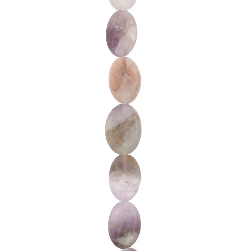 Matte Amethyst Oval Beads, 12mm by Bead Landing™