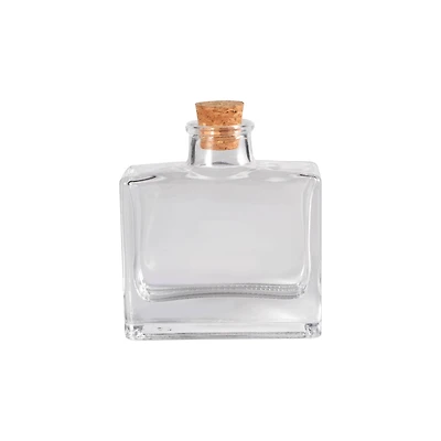 3.7oz. Glass Rectangle Bottle with Cork by Ashland®
