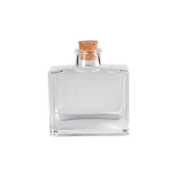 3.7oz. Glass Rectangle Bottle with Cork by Ashland®