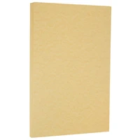 JAM Paper Antique Gold 8.5" x 14" Legal Parchment Cardstock, 50 Sheets