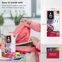 Arteza® Kids Washable Fine Tip Markers Set