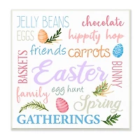 Stupell Industries Festive Easter Activity Sign Patterned Eggs Motif Wall Plaque Art