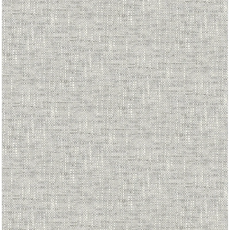 NuWallpaper Gray Poplin Texture Peel & Stick Wallpaper