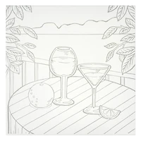 11" x 11" Patio Drinks Canvas Painting Kit by Craft Smart®