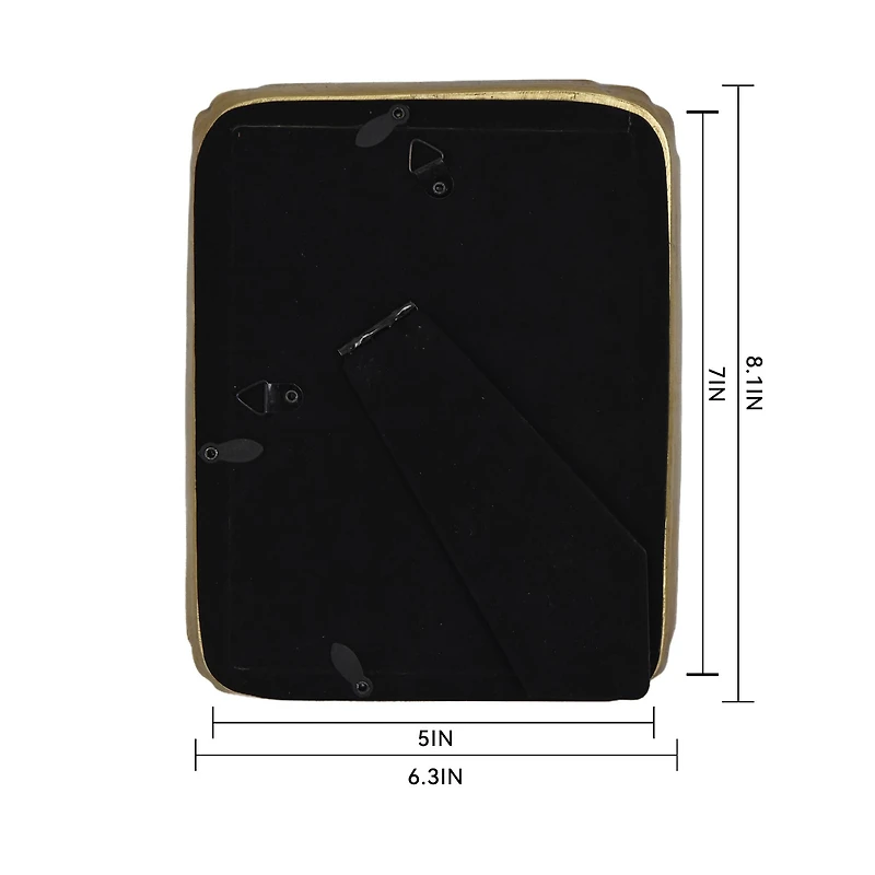 Treasured Finds 5" x 7" Gold Tray Tabletop Frame by Studio Décor®