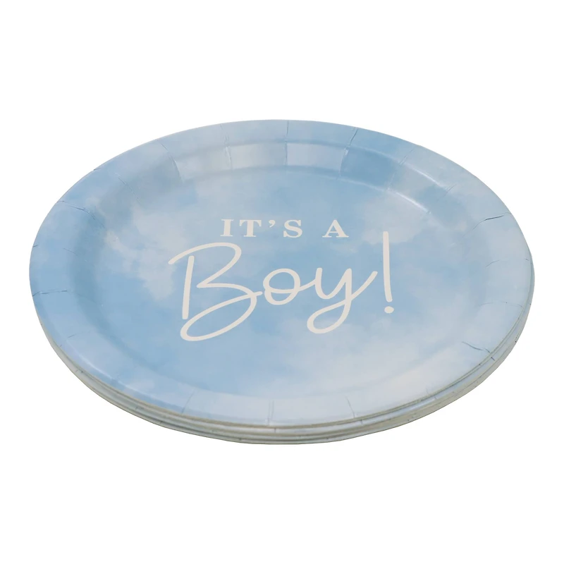 24 Packs: 10 ct. (240 total) 7" It's A Boy Plates by Celebrate It™