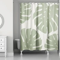 Big Green Monstera 71" x 74" Shower Curtain