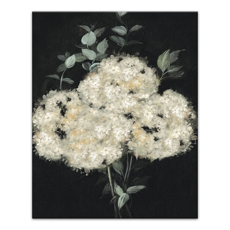 Moody Hydrangeas 16" x 20" Canvas Wall Art