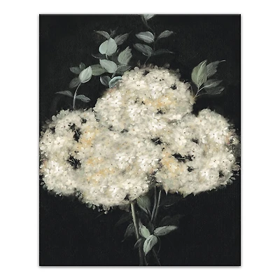 Moody Hydrangeas 16" x 20" Canvas Wall Art