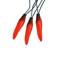 10ct. Orange LED Chili Pepper Patio & Garden String Lights