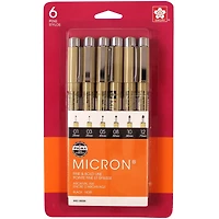 Pigma® Micron® Fine Line 6 Pen Set