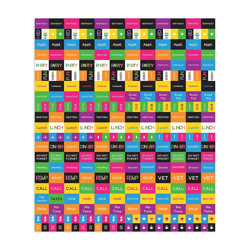 TF Publishing 2024 Big & Bright Grid Wall Calendar