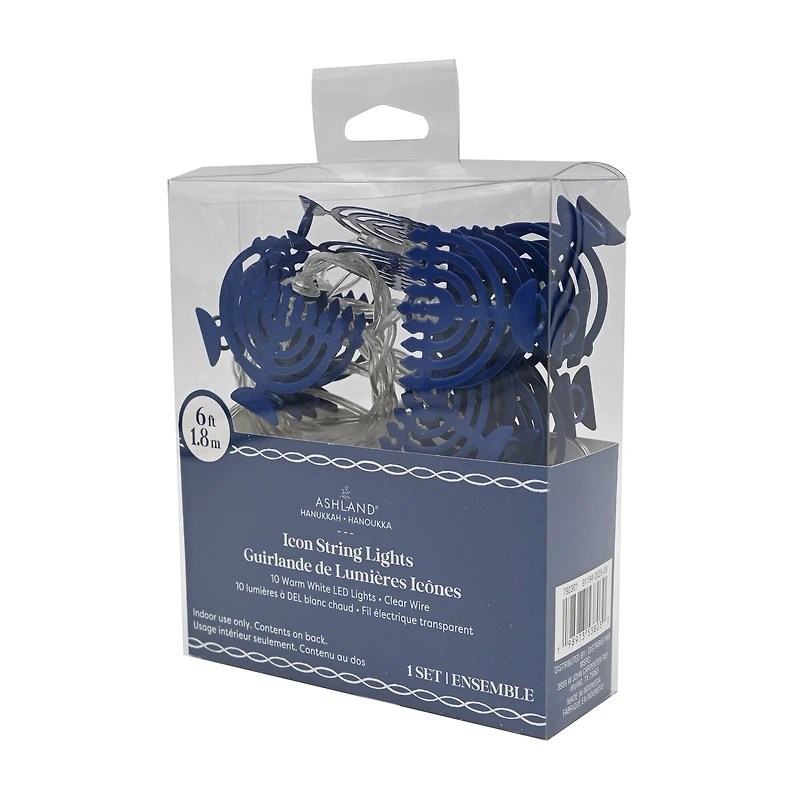 10ct. Menorah Warm White LED Lights by Ashland®