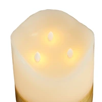 Cream & Gold Traditional Flameless Candle
