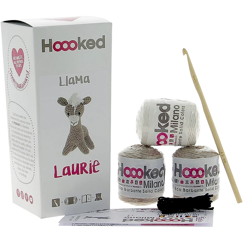 Hoooked Laurie the Llama DIY Crochet Kit