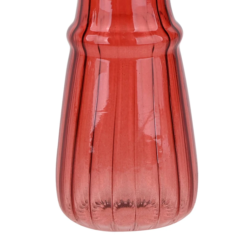 4.5" Burgundy Glass Mushroom Tabletop Décor by Ashland®