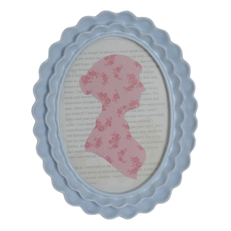 Just Jane 5" x 7" Layered Wave Oval Frame by Studio Décor
