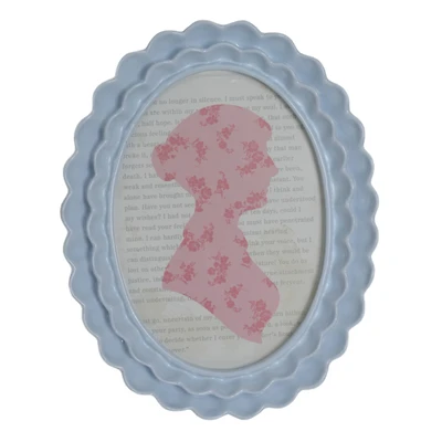 Just Jane 5" x 7" Layered Wave Oval Frame by Studio Décor