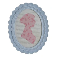 Just Jane 5" x 7" Layered Wave Oval Frame by Studio Décor