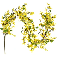 5ft. Yellow Forsythia & Berry Floral Spring Garland