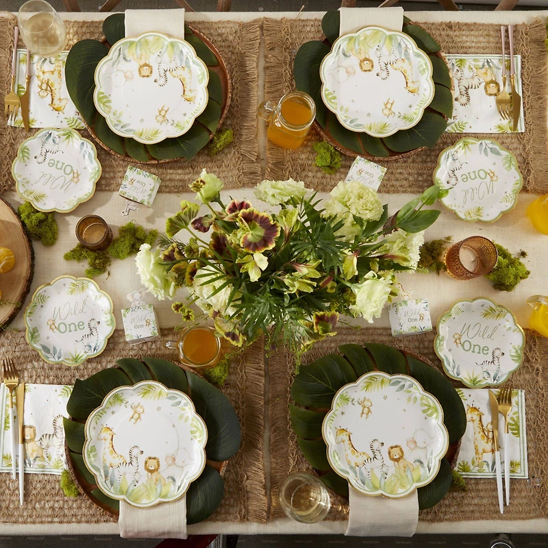 Kate Aspen 9" Safari Baby Premium Paper Plates Set, 16ct.