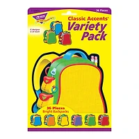 Trend Classic Accents® Bright Backpacks Variety Pack, 3 Packs of 36