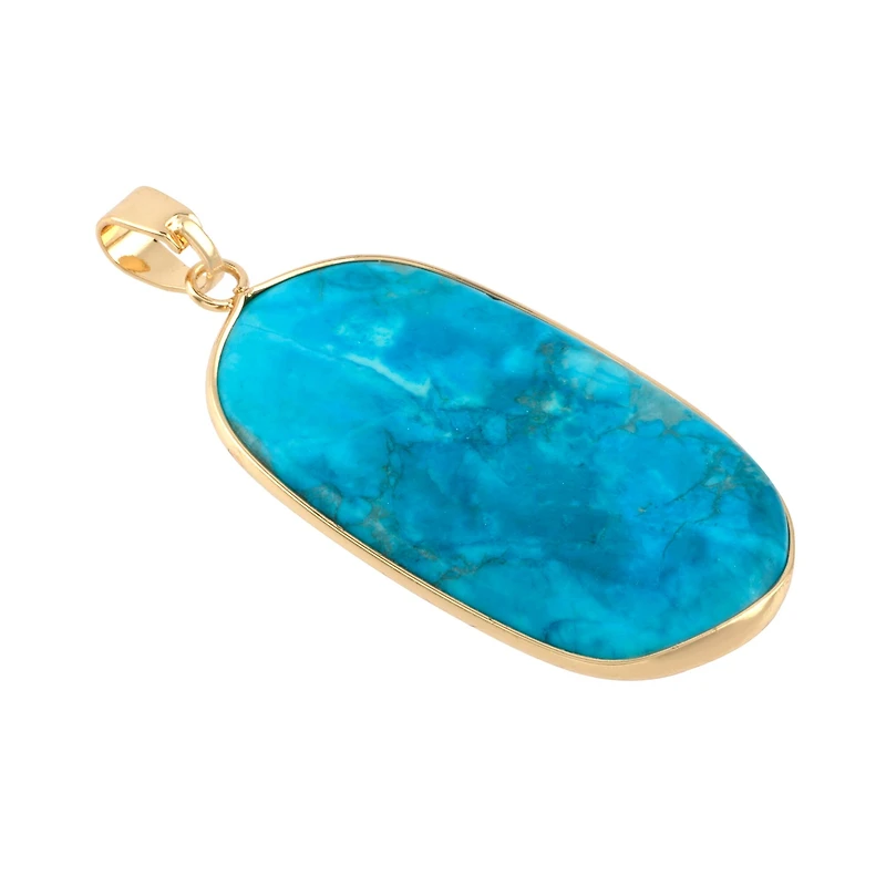 Turquoise Howlite Oval Pendant by Bead Landing™