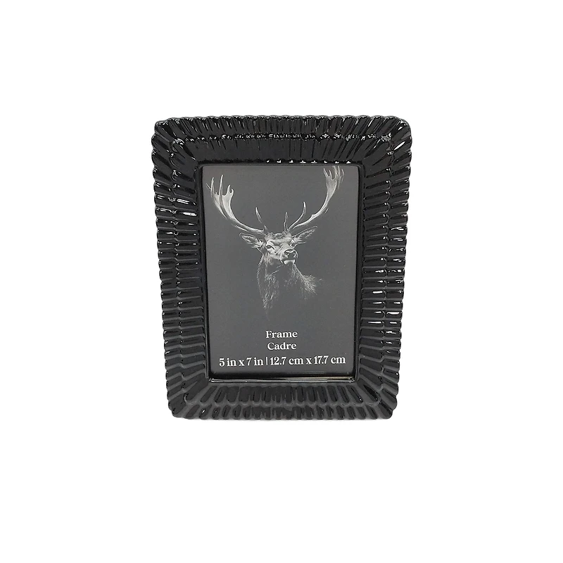 5" x 7" Black Ceramic Photo Frame by Ashland®