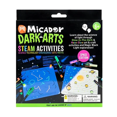 Micador® Dark Arts Glow S.T.E.A.M. Space Activity Set