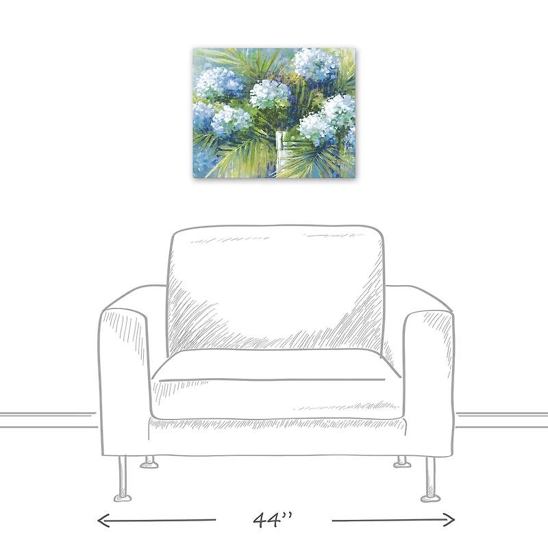 Blue Lilacs 20" x 16" Canvas Wall Art