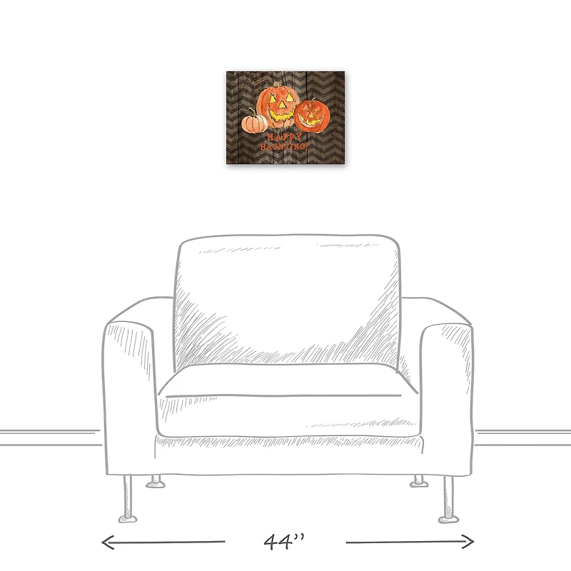 Happy Haunting Canvas Wall Art