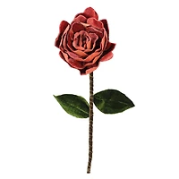 20" Rusty Rose Peony Velvet Spray Stem
