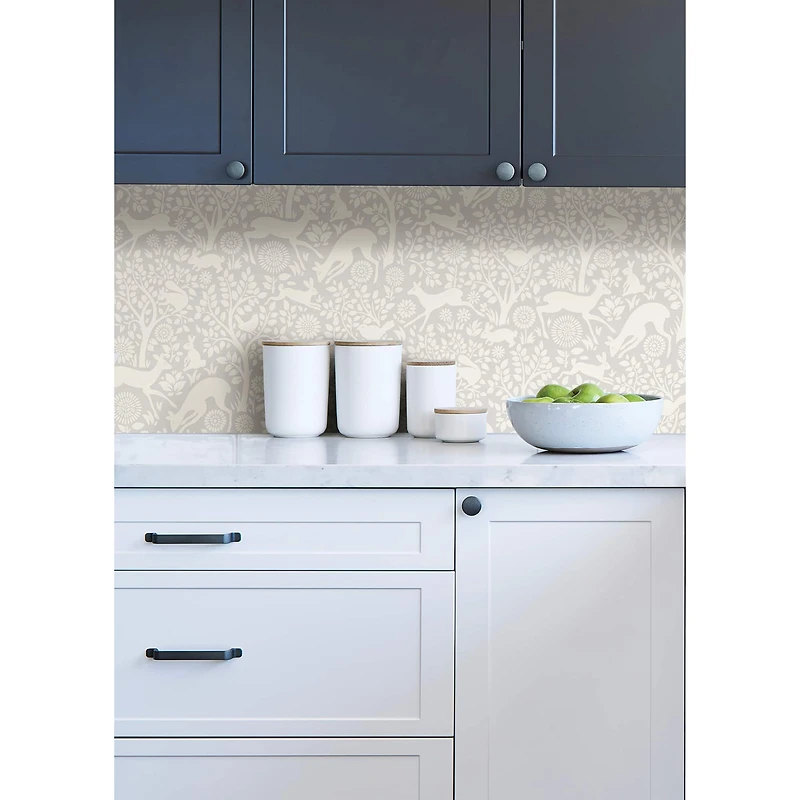 Wallpops Gray Merriment Peel & Stick Wallpaper