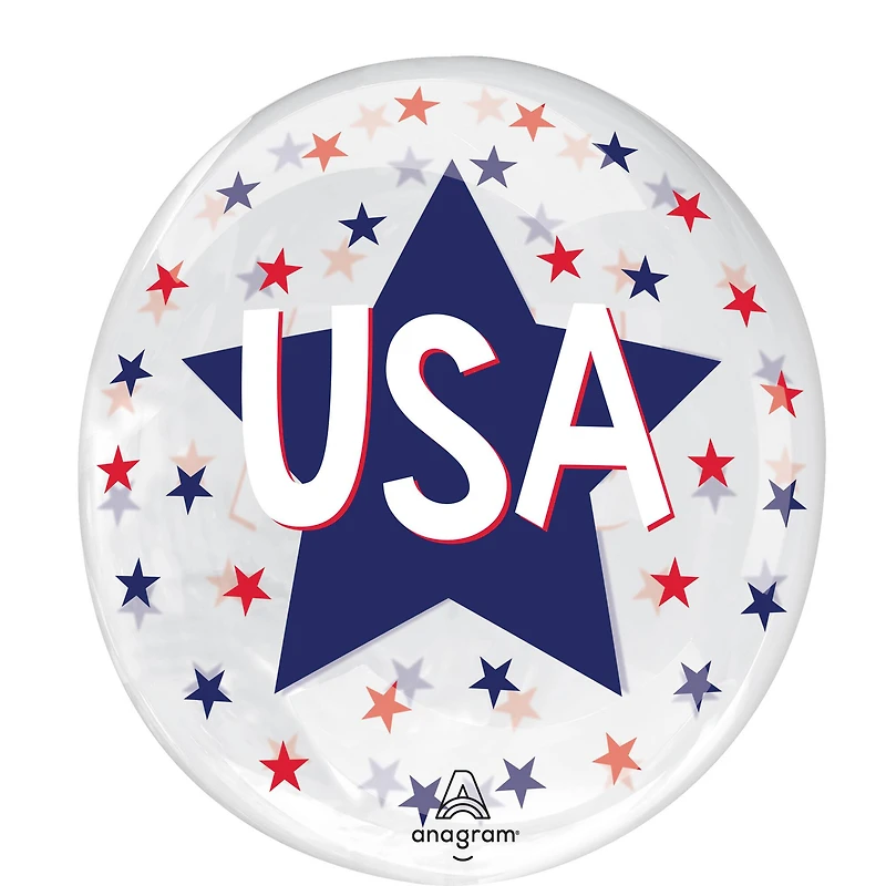 Clearz™18" USA Stars Foil Balloon