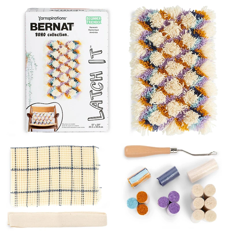Bernat® Latch It™ Harmonic Boho Yarn Kit