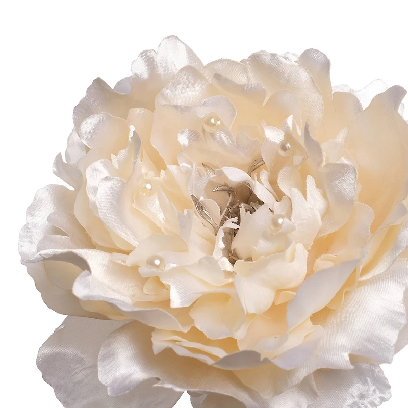 Cream Peony Stem with Pearl by Ashland®