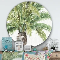 Designart - Mixed Botanical Greens palms V