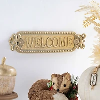 10" x 3" Gold Welcome Wall Décor by Ashland®