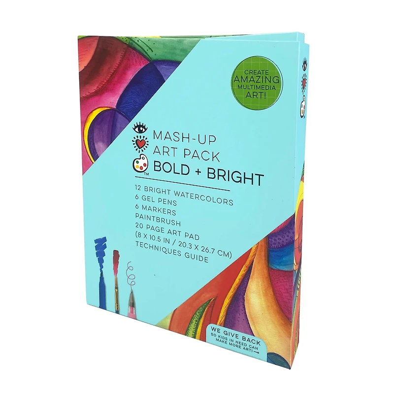 Bright Stripes Bold & Bright Mash Up Art Set