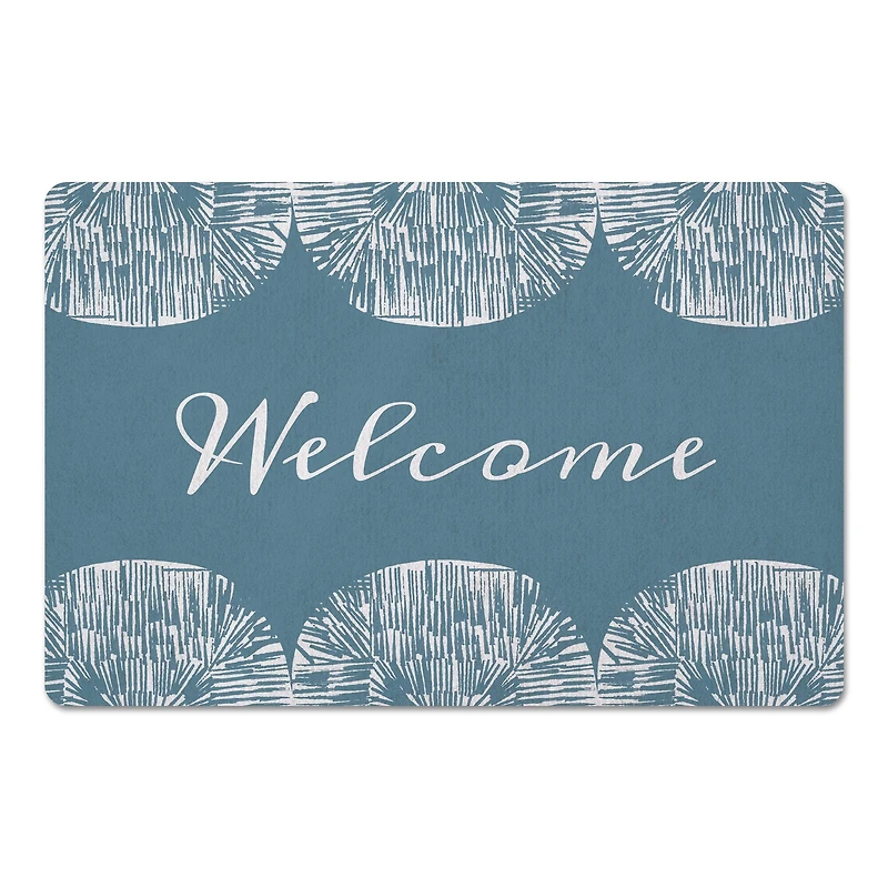 Welcome Abstract Floor Mat