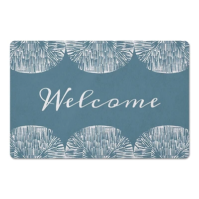 Welcome Abstract Floor Mat